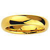 5mm Cobalt Free Tungsten Carbide Gold Plated COMFORT-FIT Wedding Band