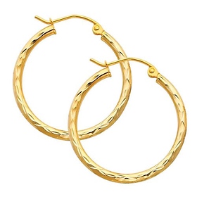 gold hoop earrings