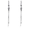 14K White Gold Fancy Dangle Hanging Earrings