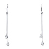 14K White Gold Fancy Dangle Hanging Earrings