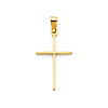 Slender Small 14K Yellow Gold Cross Pendant