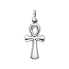 Medium 14K White Gold Ankh Pendant