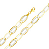 Light Fashion Link 14K Yellow and White Gold Bracelet