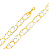 Light Fashion Link 14K Yellow and White Gold Bracelet