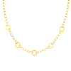 14K Yellow Gold Light Fashion Link Necklace with Lobster Claw Clasp