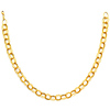 14K Yellow Gold Light Fashion Link Necklace with Lobster Claw Clasp