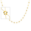 8mm Fancy 14K Yellow Gold Link Necklace with Lobster Clasp