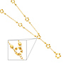 5mm Fancy Circle 14K Yellow Gold Link Chain Y-Necklace for Women