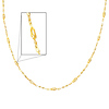2mm Fancy Swirl Designer Women�s 14K Yellow Gold Link Necklace
