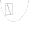 14K White Gold Fancy Designer Necklace with Spring-ring Clasp