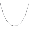 14K White Gold Fancy Designer Necklace with Spring-ring Clasp