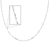 Women's 3mm Fancy Spiral 14K White Gold Link Necklace