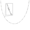 14K White Gold Fancy Designer Necklace with Spring-ring Clasp