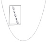 14K White Gold Fancy Designer Necklace with Spring-ring Clasp