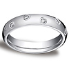 4mm 14K White Gold Eternity Comfort Fit Ring (0.24ctw) (size 6)