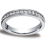 3mm Platinum Channel Diamond Eternity Ring (Size 4)
