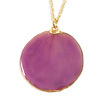 Lavender Rose Petal Pendant Necklace