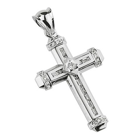 silver cross pendant