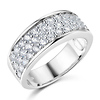 .925 Sterling Silver Round-cut CZ Cubic Zirconia Ladies Wedding Band Ring 