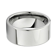 10mm Flat Cobalt Free Tungsten Carbide Comfort-fit Wedding Band