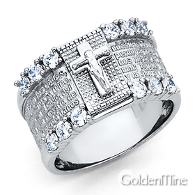 silver catholic wedding rings
