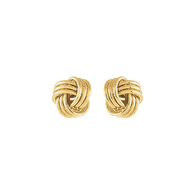 14K Gold-Clad Sterling Silver Knot Earrings