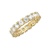 14K Cubic Zirconia Eternity Band