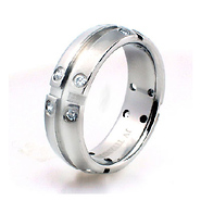 Titanium Rivet Crystal Band