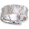 14K White Gold Rising Diamond Wedding Band (0.60 tcw)