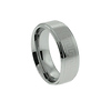 Greek Key Textured Tungsten Carbide Wedding Band