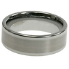 Flat Satin 8mm Tungsten Carbide Band