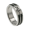 Laser Cut Stainless Steel and Rubber Lizard Ring