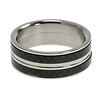 9mm Double Row Carbon Fiber and Stainless Steel Band