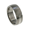 8mm Silver Inlay Titanium Band