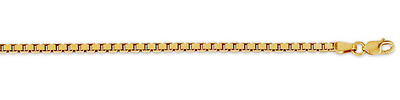 2.2mm 14K Gold Box Chain