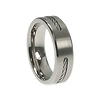 7.5mm Rope Cord Titanium Band