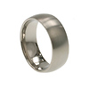 8mm Domed Matte Finish Titanium Wedding Band