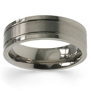 7mm Flat Titanium Band