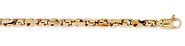 3.5mm Round Tube 14K Yellow Gold Link Chain