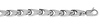 14K White Gold Bullet Link Chain