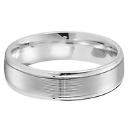 14k White Gold 6mm Designer Ring