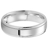14K White Gold Polished Designer Wedding Band