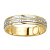 14k 5.0mm Two Tone Wedding Band