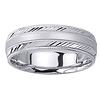 14k White Gold 6.5mm Wedding Band