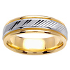6.5mm 14k Two Tone Wedding Band