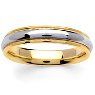 two-tone wedding rings