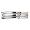 6mm 14k White Gold Milgrain Wedding Band