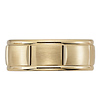 Brush Finish 14k Yellow Gold 8mm Wedding Band