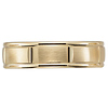 6mm Brush Finish 14k Yellow Gold Wedding Ring