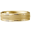 6mm 14k Yellow Gold Milgrain Wedding Ring